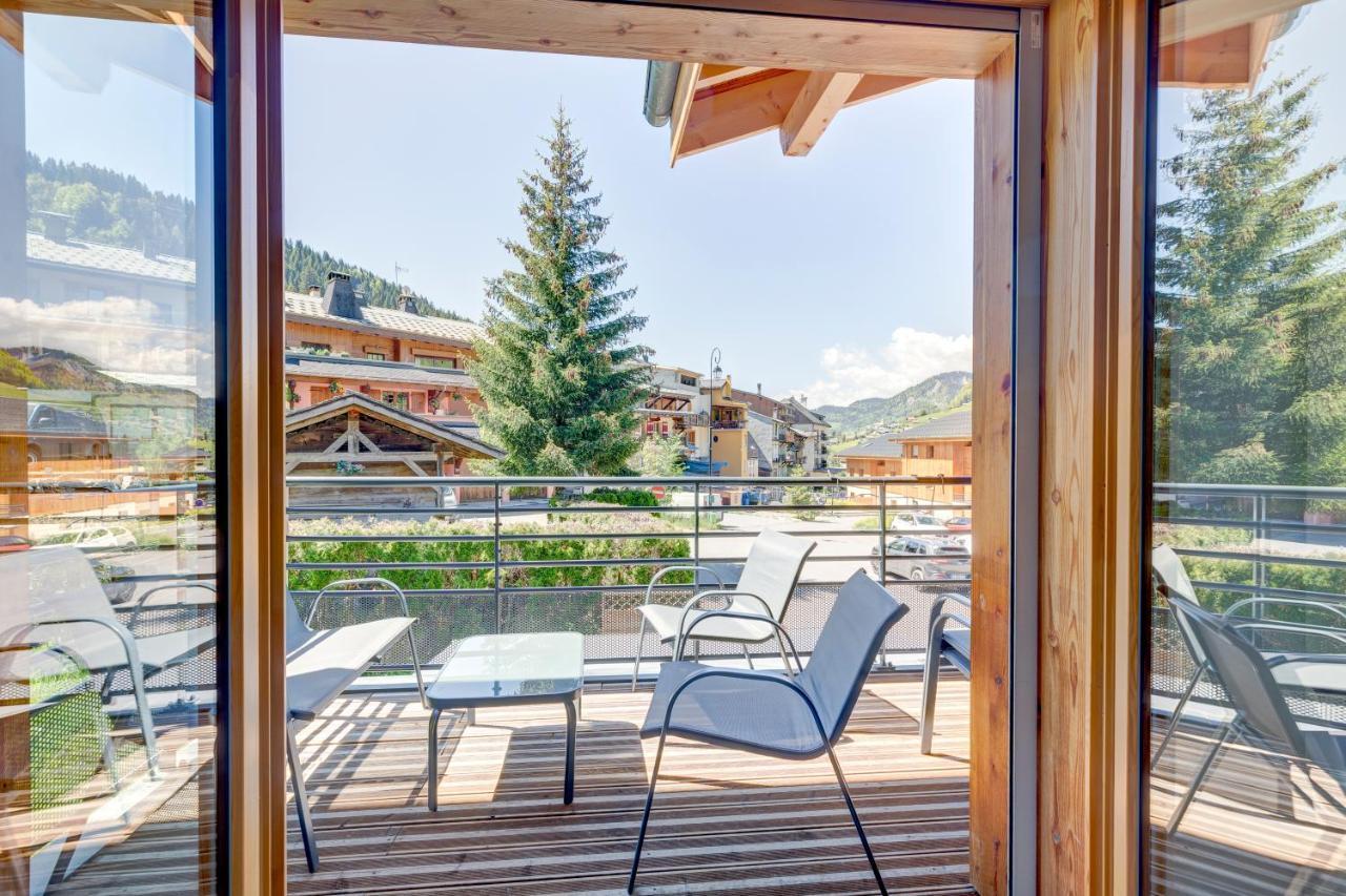 La Poudreuse - Duplex Avec Balcon Vue Montagne - Flumet פלומה מראה חיצוני תמונה