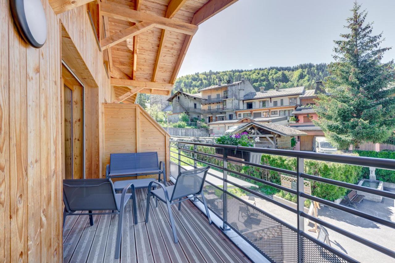 La Poudreuse - Duplex Avec Balcon Vue Montagne - Flumet פלומה מראה חיצוני תמונה